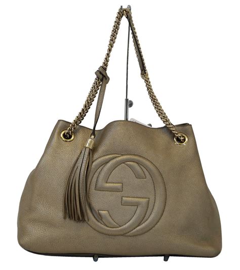 gucci soho shoulder chain|Gucci soho tote bag medium.